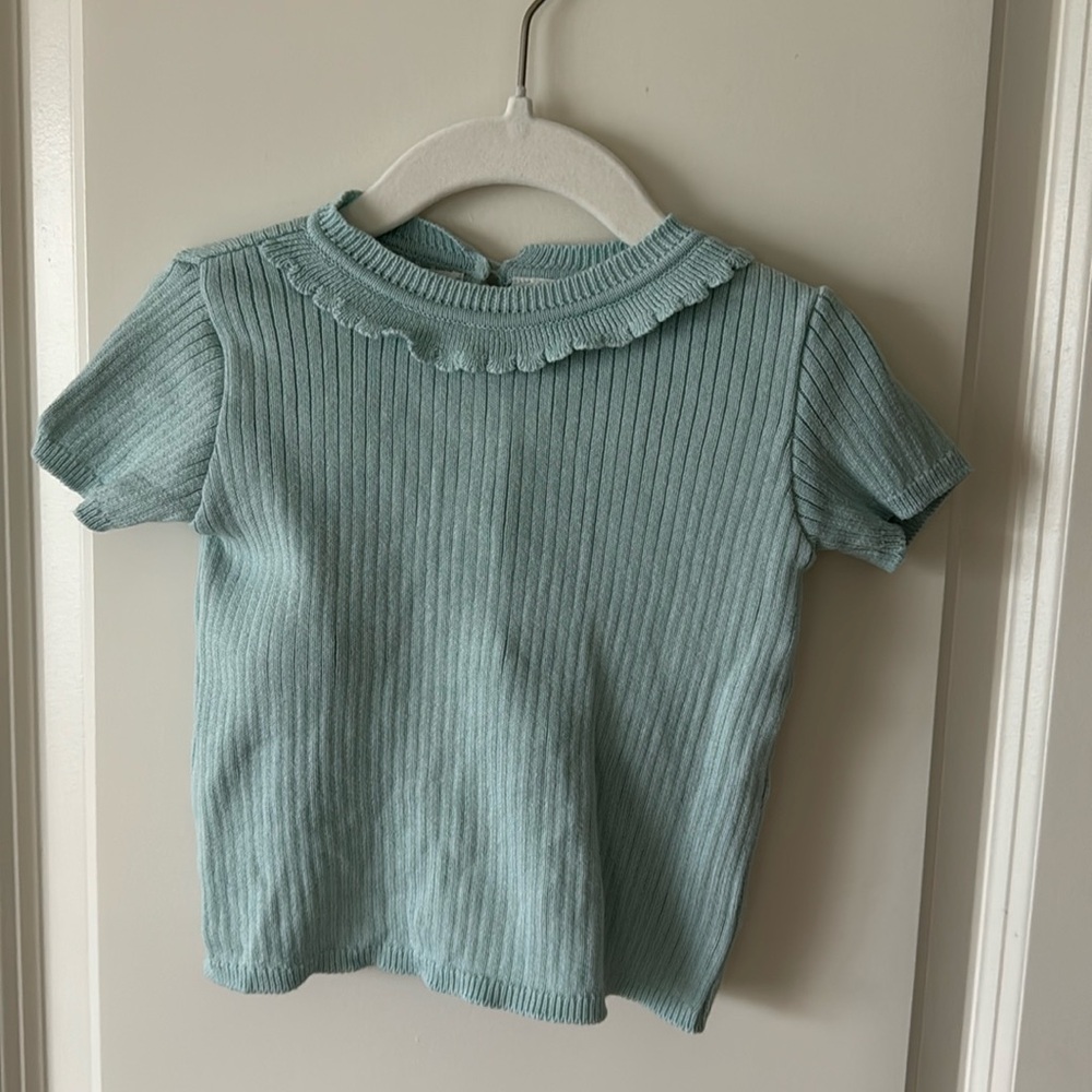 Feltman Brothers Blue Scalloped Sweater Set 9 months